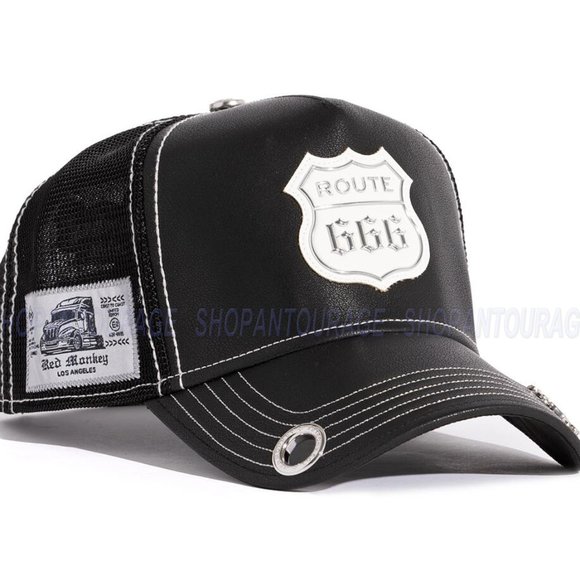 Red Monkey Route 666 New Limited Edition Unisex Trucker Hat Cap RM1464 | 2 Color - Picture 4 of 16